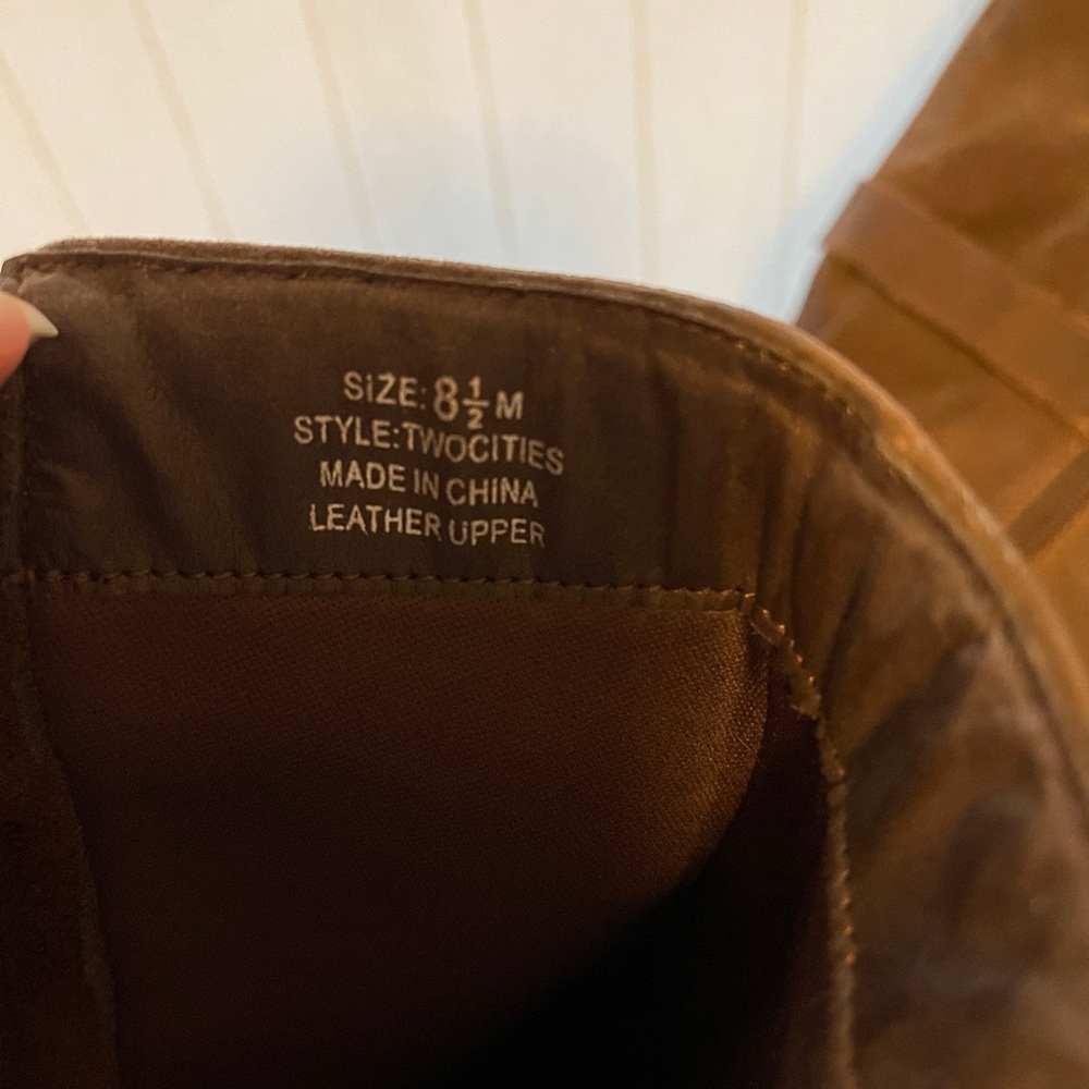 Tall Brown Leather Boots - Picture 5 of 5